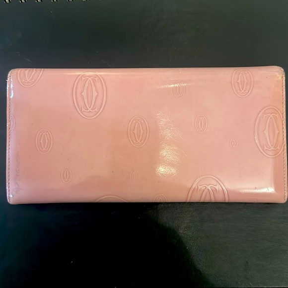 Cartier Pink Patent Leather Happy Birthday Long Wallet - Picture 2 of 9